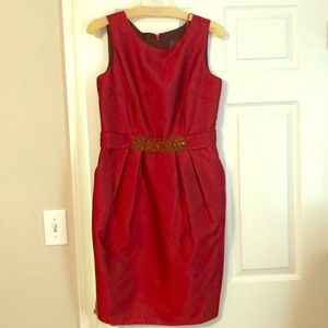 Alex Evening Cranberry Cocktail Dress Size 8